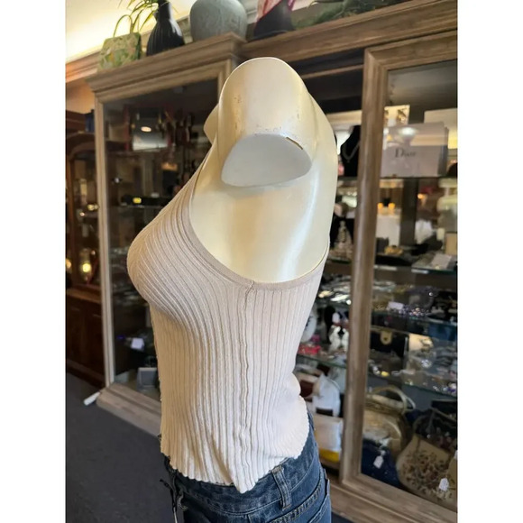 Free People Ribbed Knit Tank with Racerback, Size Small - Picture 6 of 10